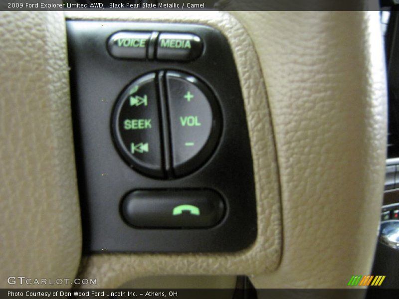 Black Pearl Slate Metallic / Camel 2009 Ford Explorer Limited AWD