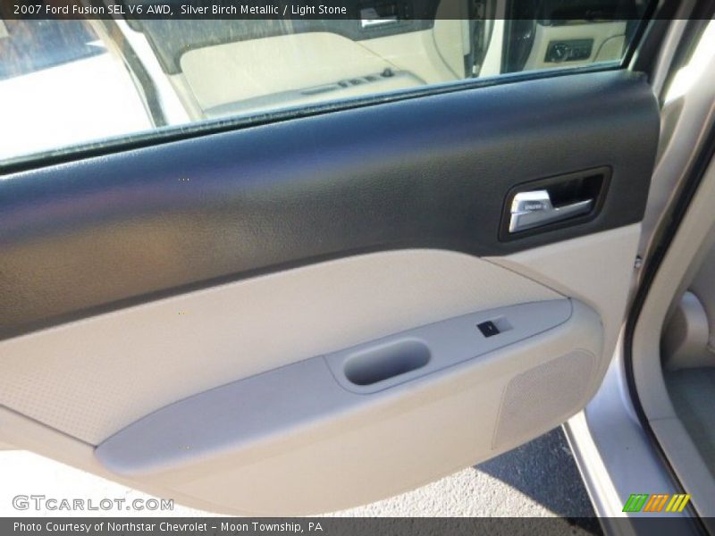 Silver Birch Metallic / Light Stone 2007 Ford Fusion SEL V6 AWD