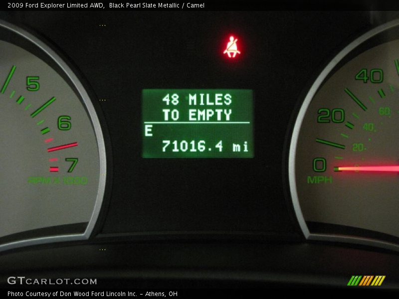 Black Pearl Slate Metallic / Camel 2009 Ford Explorer Limited AWD