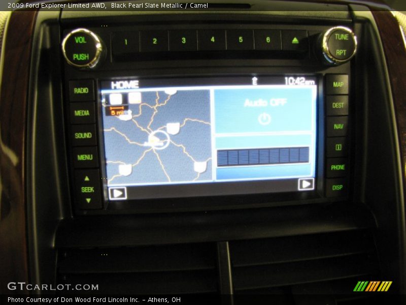 Black Pearl Slate Metallic / Camel 2009 Ford Explorer Limited AWD
