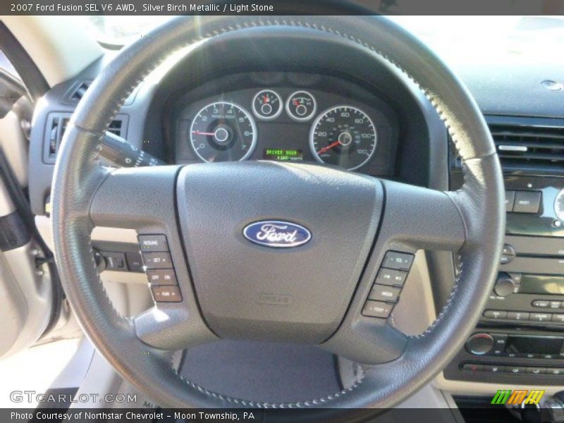 Silver Birch Metallic / Light Stone 2007 Ford Fusion SEL V6 AWD