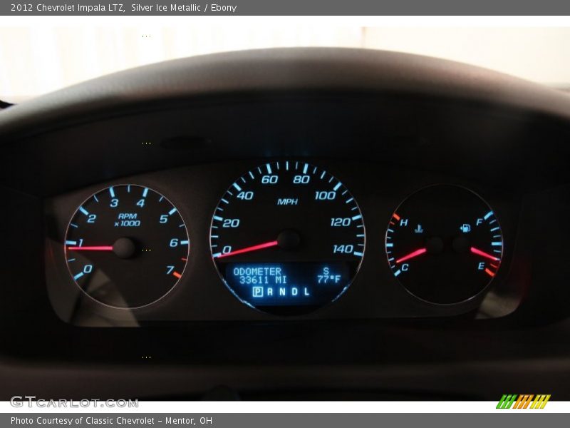 Silver Ice Metallic / Ebony 2012 Chevrolet Impala LTZ