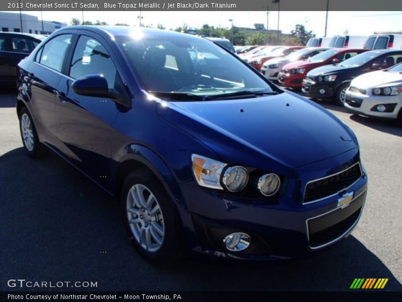 Blue Topaz Metallic / Jet Black/Dark Titanium 2013 Chevrolet Sonic LT Sedan