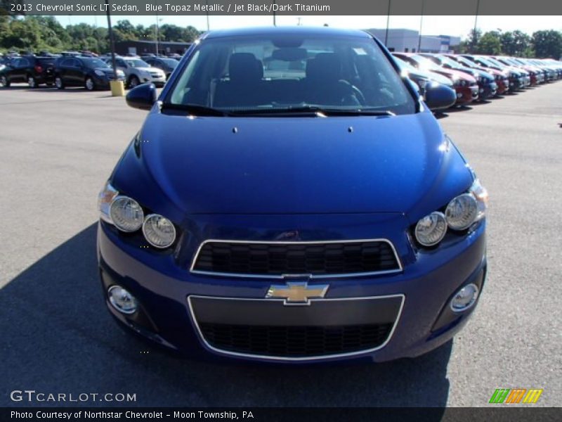 Blue Topaz Metallic / Jet Black/Dark Titanium 2013 Chevrolet Sonic LT Sedan