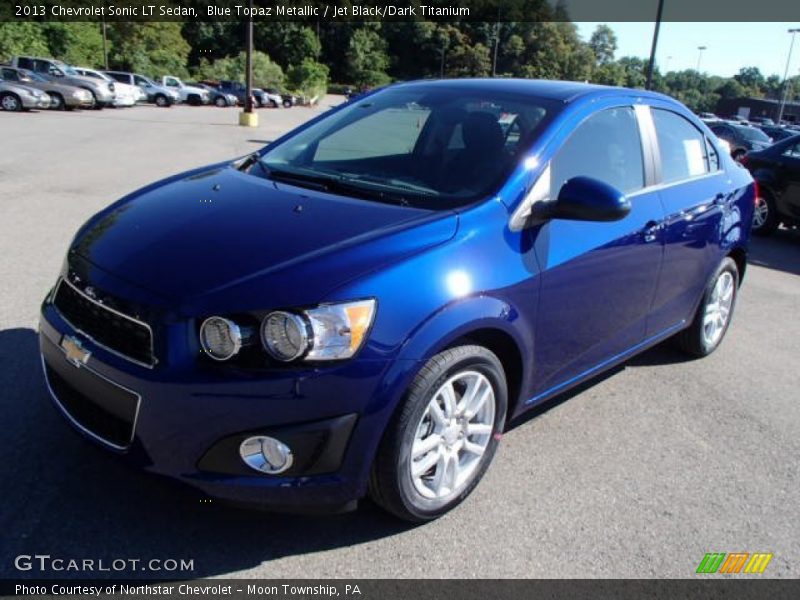 Blue Topaz Metallic / Jet Black/Dark Titanium 2013 Chevrolet Sonic LT Sedan