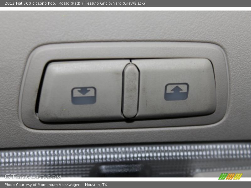 Rosso (Red) / Tessuto Grigio/Nero (Grey/Black) 2012 Fiat 500 c cabrio Pop