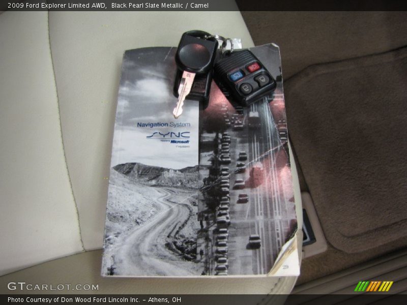 Black Pearl Slate Metallic / Camel 2009 Ford Explorer Limited AWD