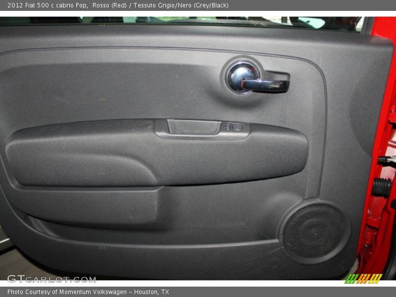 Rosso (Red) / Tessuto Grigio/Nero (Grey/Black) 2012 Fiat 500 c cabrio Pop