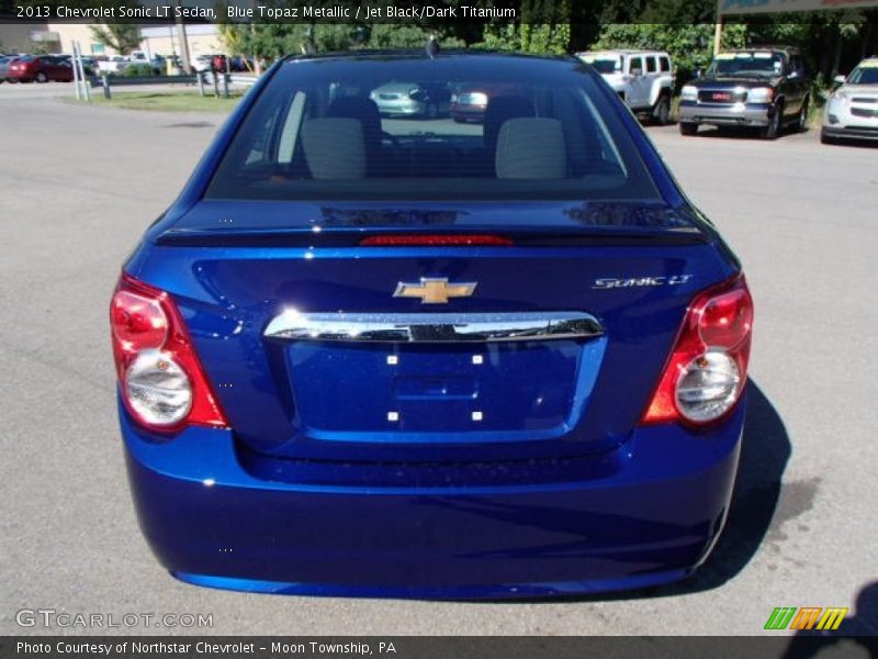Blue Topaz Metallic / Jet Black/Dark Titanium 2013 Chevrolet Sonic LT Sedan