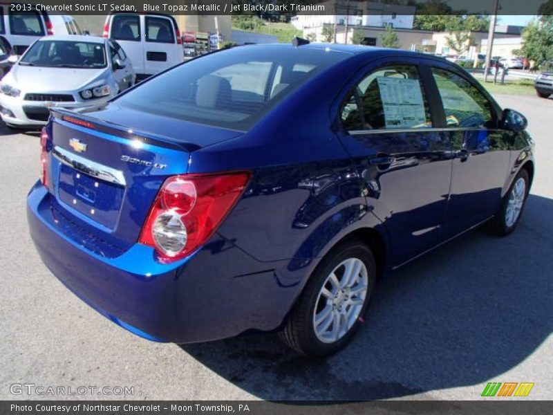 Blue Topaz Metallic / Jet Black/Dark Titanium 2013 Chevrolet Sonic LT Sedan