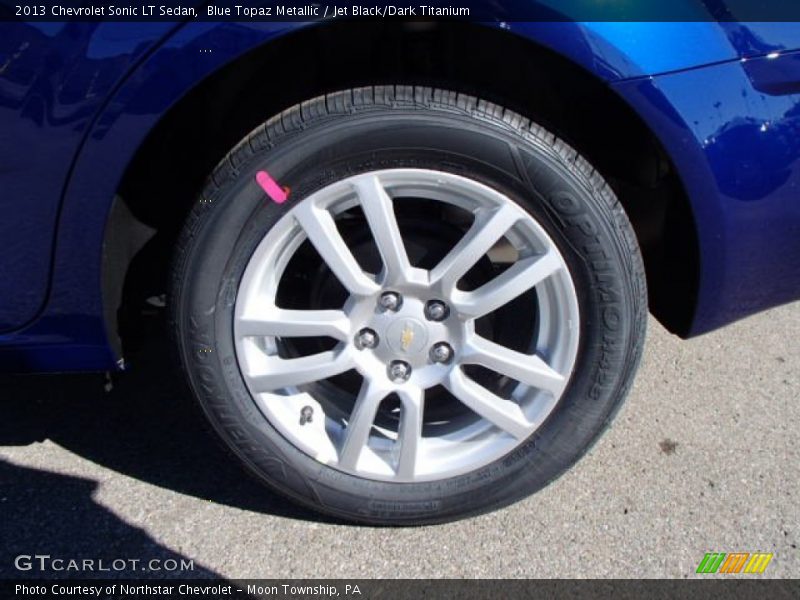 Blue Topaz Metallic / Jet Black/Dark Titanium 2013 Chevrolet Sonic LT Sedan