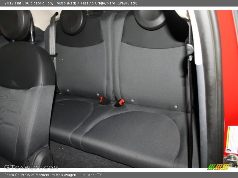 Rosso (Red) / Tessuto Grigio/Nero (Grey/Black) 2012 Fiat 500 c cabrio Pop