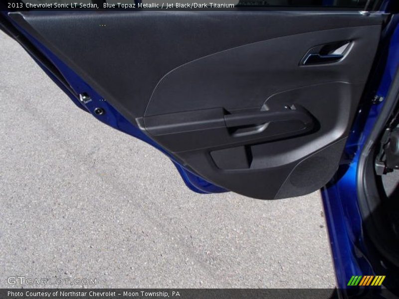 Blue Topaz Metallic / Jet Black/Dark Titanium 2013 Chevrolet Sonic LT Sedan