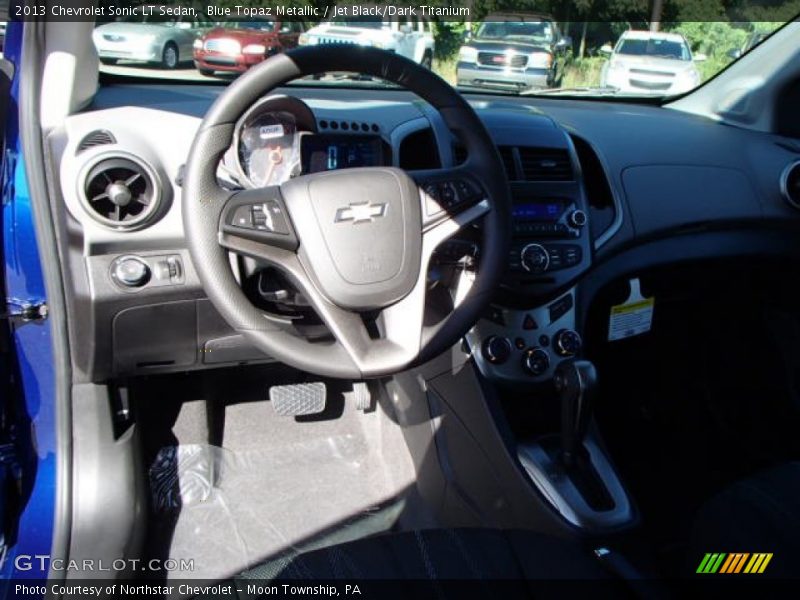 Blue Topaz Metallic / Jet Black/Dark Titanium 2013 Chevrolet Sonic LT Sedan