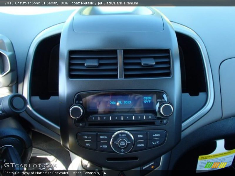 Blue Topaz Metallic / Jet Black/Dark Titanium 2013 Chevrolet Sonic LT Sedan