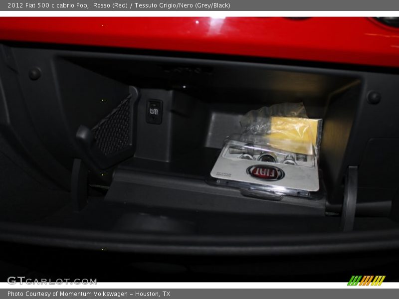 Rosso (Red) / Tessuto Grigio/Nero (Grey/Black) 2012 Fiat 500 c cabrio Pop