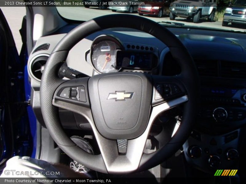 Blue Topaz Metallic / Jet Black/Dark Titanium 2013 Chevrolet Sonic LT Sedan