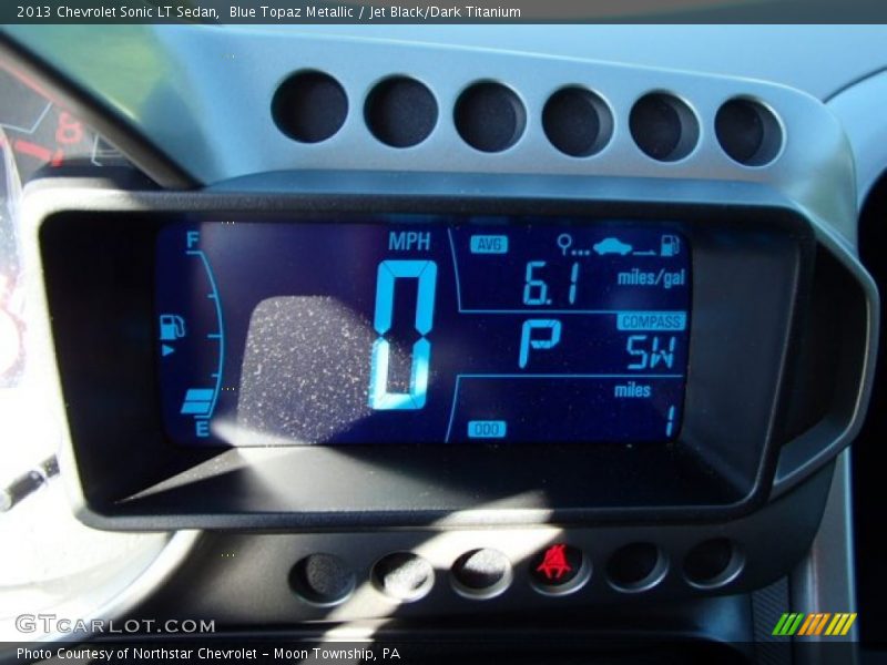 Blue Topaz Metallic / Jet Black/Dark Titanium 2013 Chevrolet Sonic LT Sedan