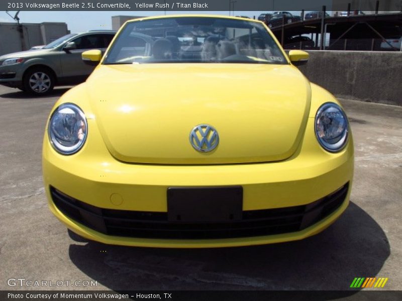 Yellow Rush / Titan Black 2013 Volkswagen Beetle 2.5L Convertible