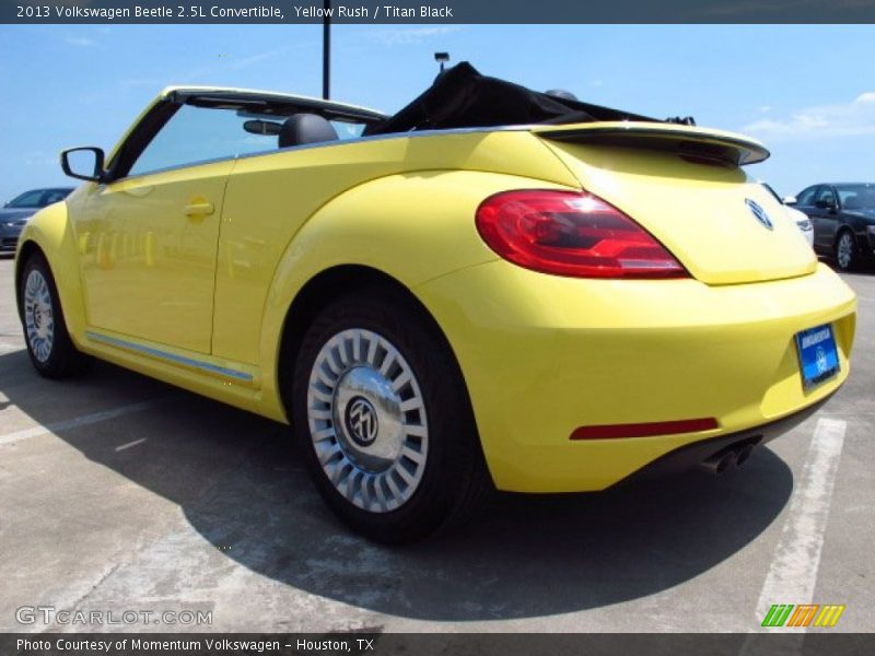 Yellow Rush / Titan Black 2013 Volkswagen Beetle 2.5L Convertible
