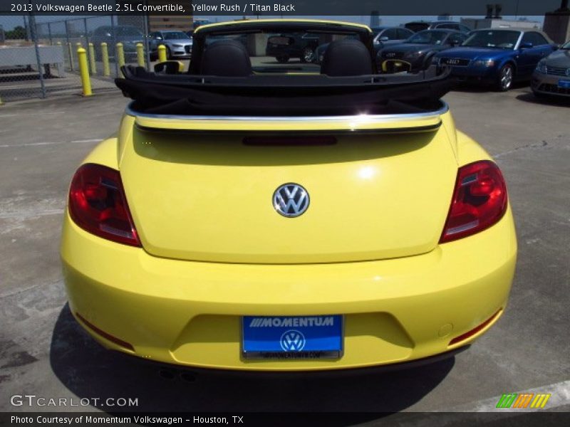 Yellow Rush / Titan Black 2013 Volkswagen Beetle 2.5L Convertible