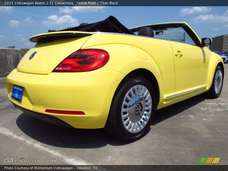 Yellow Rush / Titan Black 2013 Volkswagen Beetle 2.5L Convertible