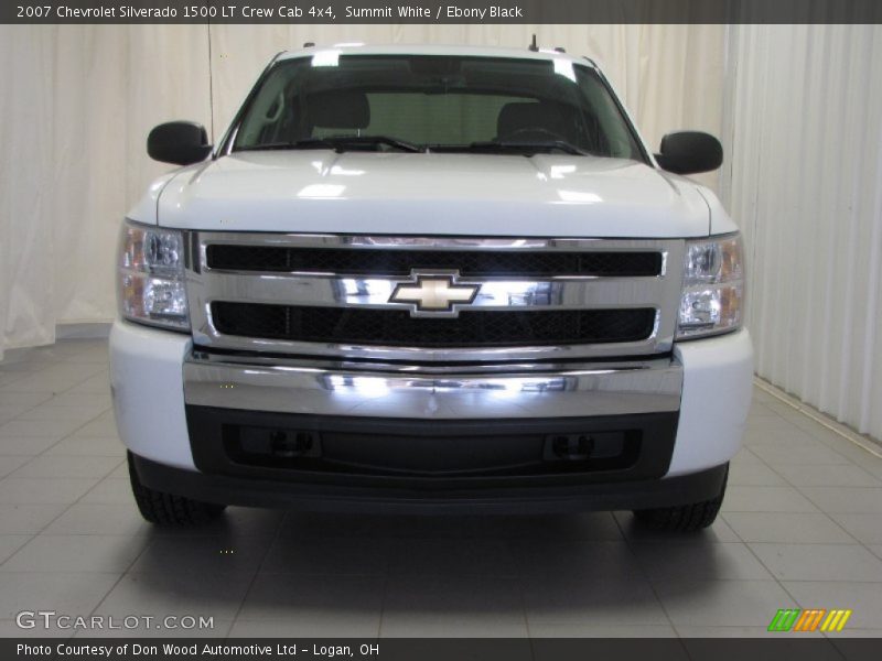 Summit White / Ebony Black 2007 Chevrolet Silverado 1500 LT Crew Cab 4x4