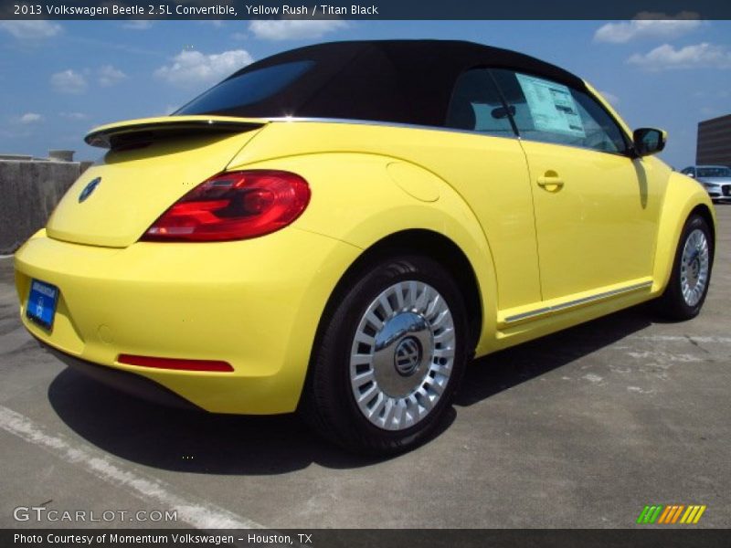 Yellow Rush / Titan Black 2013 Volkswagen Beetle 2.5L Convertible