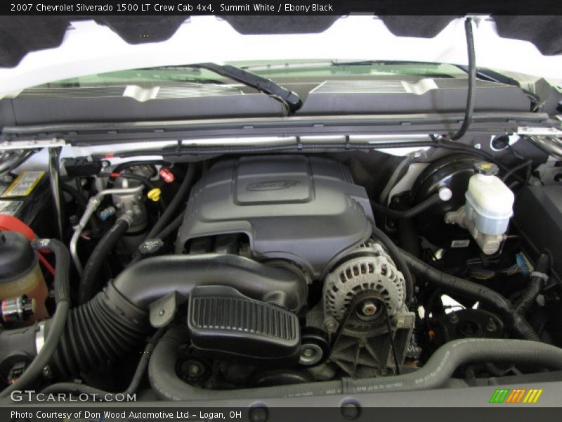 Summit White / Ebony Black 2007 Chevrolet Silverado 1500 LT Crew Cab 4x4