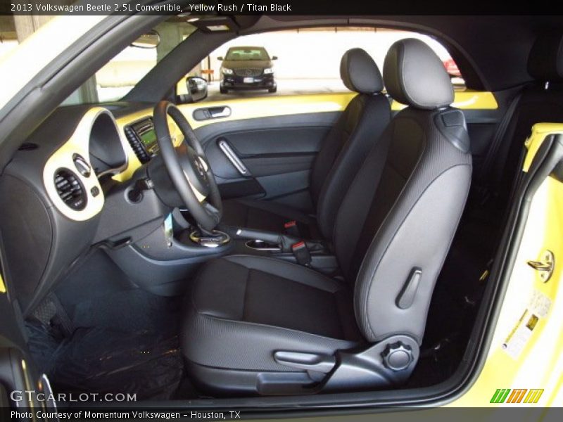 Yellow Rush / Titan Black 2013 Volkswagen Beetle 2.5L Convertible