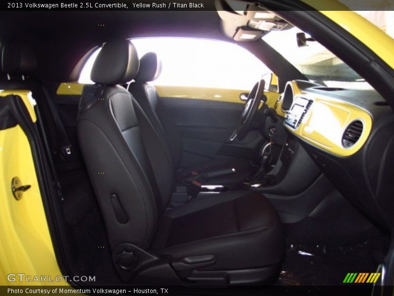 Yellow Rush / Titan Black 2013 Volkswagen Beetle 2.5L Convertible