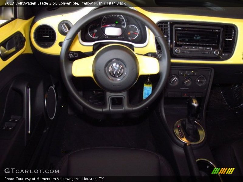 Yellow Rush / Titan Black 2013 Volkswagen Beetle 2.5L Convertible