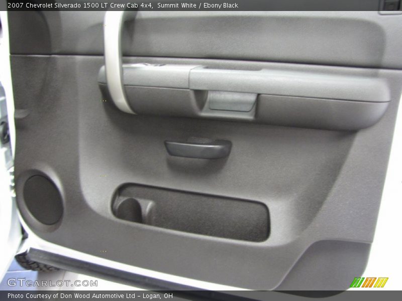 Summit White / Ebony Black 2007 Chevrolet Silverado 1500 LT Crew Cab 4x4