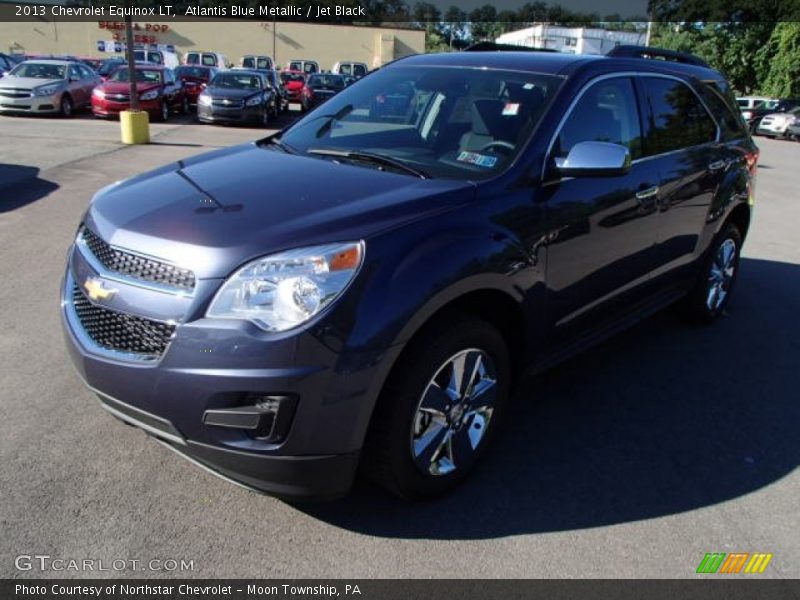 Atlantis Blue Metallic / Jet Black 2013 Chevrolet Equinox LT