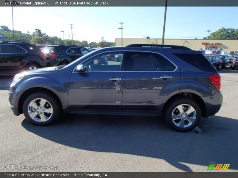 Atlantis Blue Metallic / Jet Black 2013 Chevrolet Equinox LT