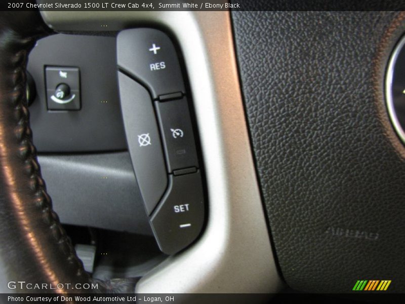 Summit White / Ebony Black 2007 Chevrolet Silverado 1500 LT Crew Cab 4x4