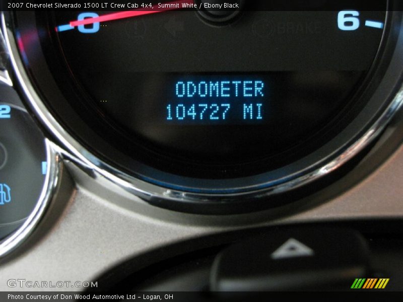 Summit White / Ebony Black 2007 Chevrolet Silverado 1500 LT Crew Cab 4x4