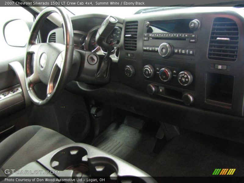 Summit White / Ebony Black 2007 Chevrolet Silverado 1500 LT Crew Cab 4x4