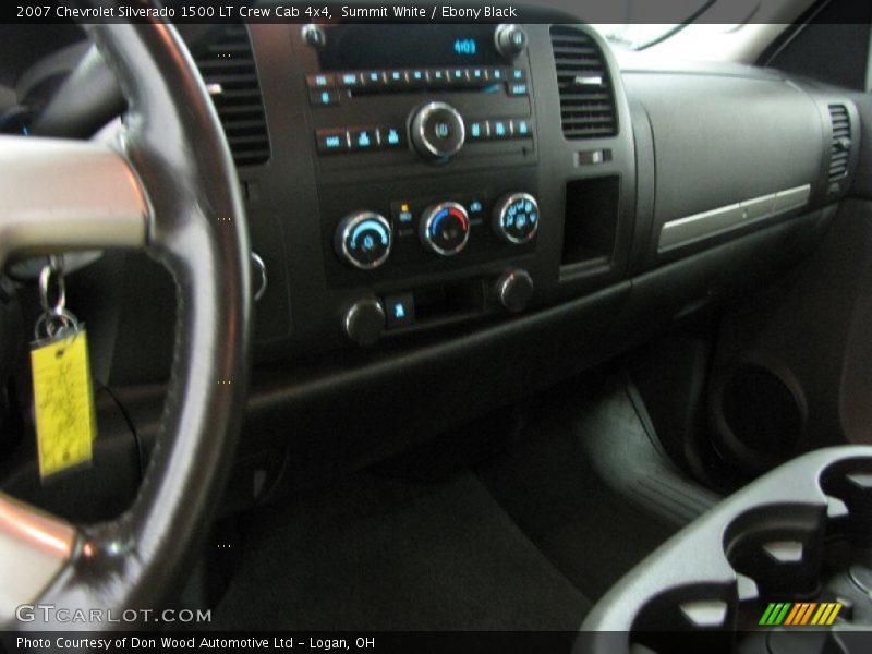 Summit White / Ebony Black 2007 Chevrolet Silverado 1500 LT Crew Cab 4x4