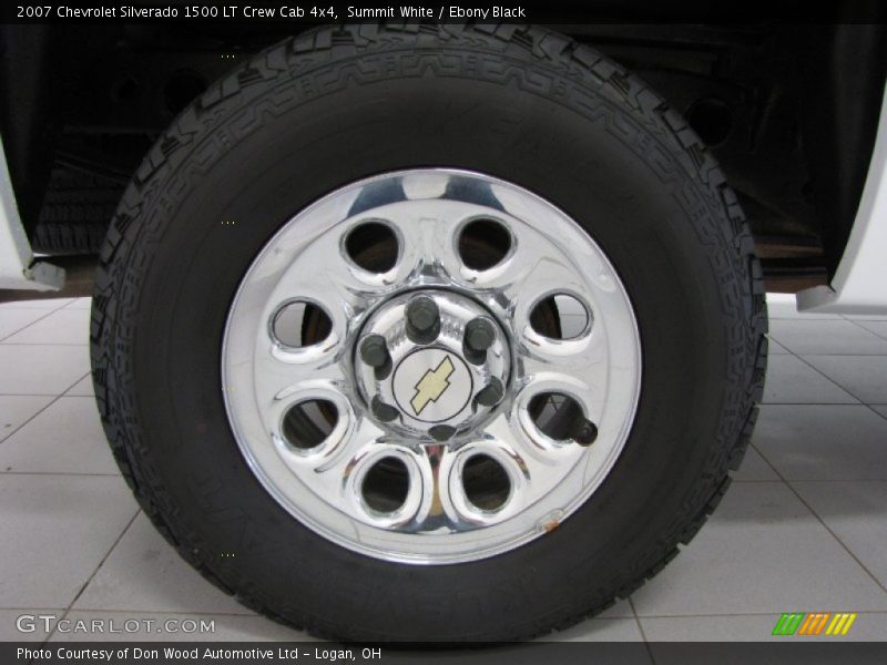 Summit White / Ebony Black 2007 Chevrolet Silverado 1500 LT Crew Cab 4x4