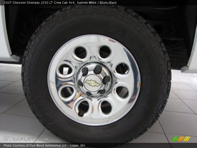 Summit White / Ebony Black 2007 Chevrolet Silverado 1500 LT Crew Cab 4x4