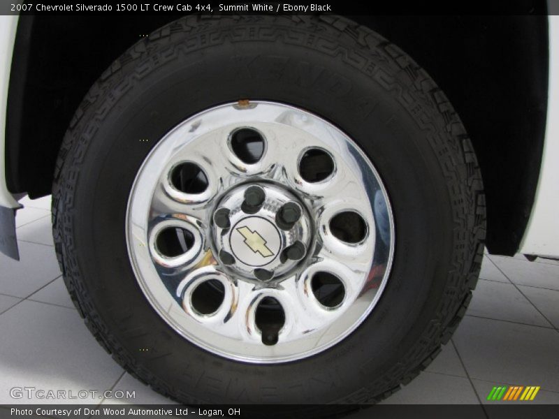 Summit White / Ebony Black 2007 Chevrolet Silverado 1500 LT Crew Cab 4x4