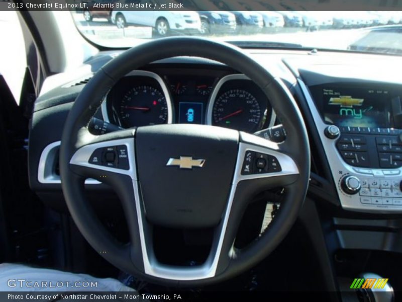 Atlantis Blue Metallic / Jet Black 2013 Chevrolet Equinox LT