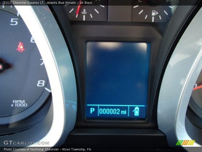 Atlantis Blue Metallic / Jet Black 2013 Chevrolet Equinox LT