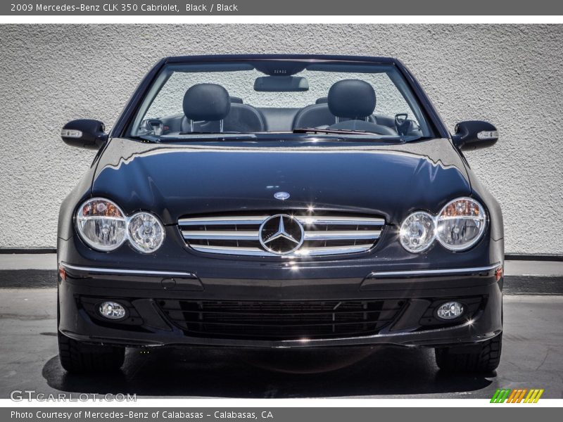 Black / Black 2009 Mercedes-Benz CLK 350 Cabriolet