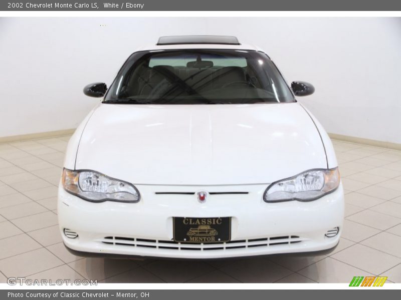 White / Ebony 2002 Chevrolet Monte Carlo LS