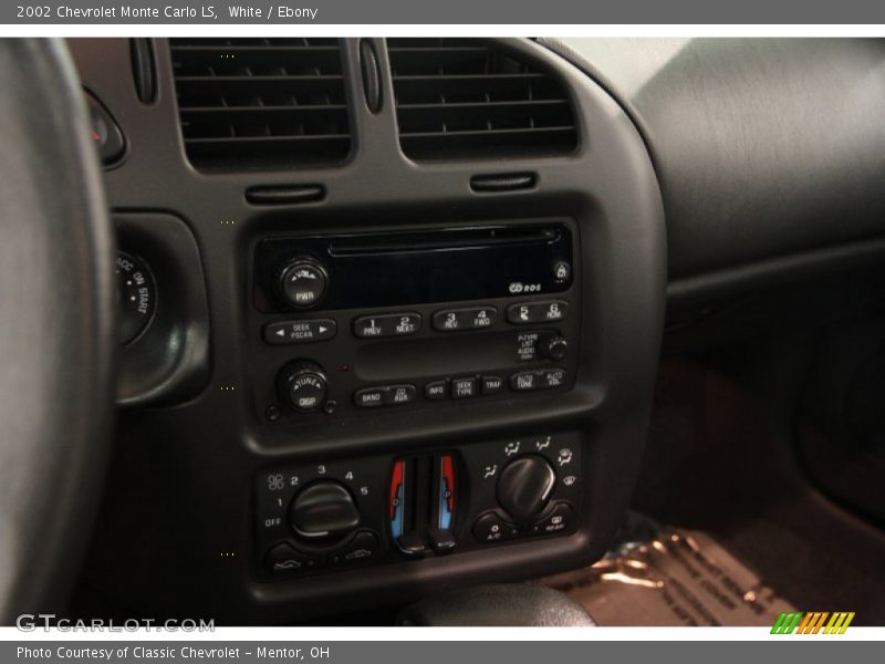 White / Ebony 2002 Chevrolet Monte Carlo LS