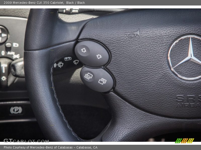 Controls of 2009 CLK 350 Cabriolet