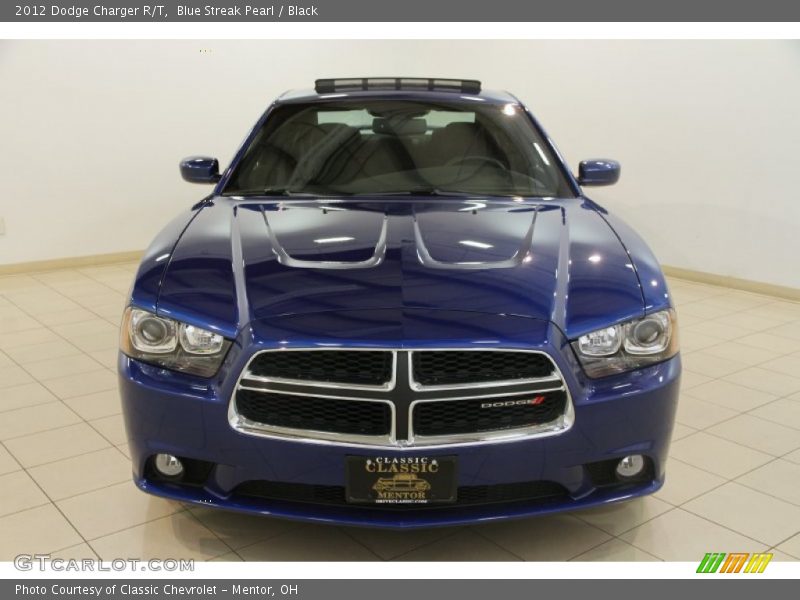 Blue Streak Pearl / Black 2012 Dodge Charger R/T
