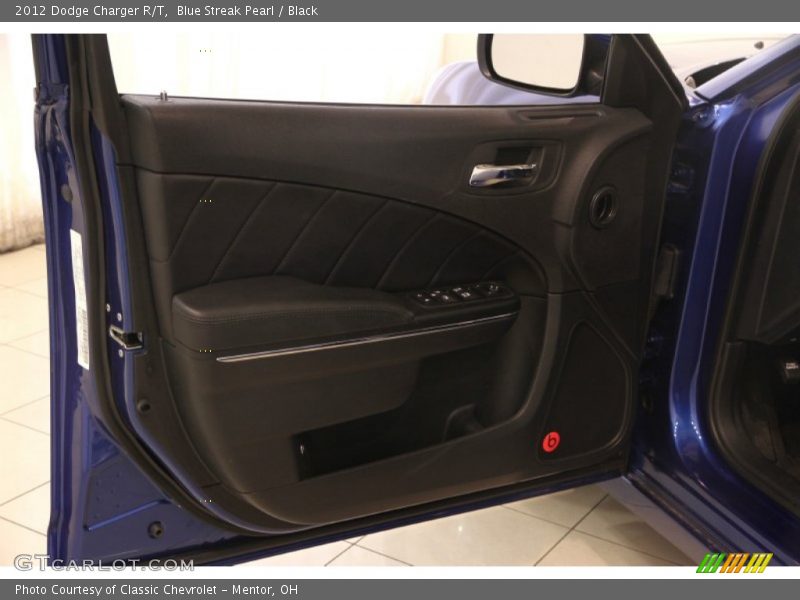 Blue Streak Pearl / Black 2012 Dodge Charger R/T